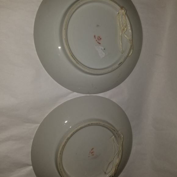 Vintage set Japanese signed‎ Hitomi hanging plates - Picture 4 of 8